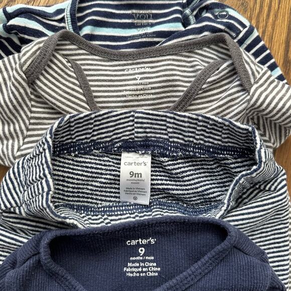 Carter’s navy blue outfit bundle for baby boy, size 9M (4 pieces) - Picture 10 of 10